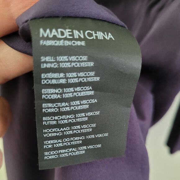 Club Monaco plum dress with cut-out sleeves Size 00 - Picture 14 of 16